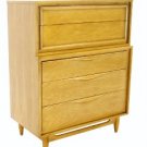 Danish Mid Century Modern High Chest Dresser Drawers