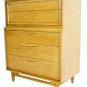 Danish Mid Century Modern High Chest Dresser Drawers