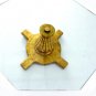 Hollywood Regency 3/4" Glass Top Coffee Table Cross Pedestal Gold Leaf Base