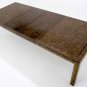 Mid Century Modern Burl Wood Dining Table 2 Extensions Mastercraft Baughman era