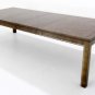 Mid Century Modern Burl Wood Dining Table 2 Extensions Mastercraft Baughman era