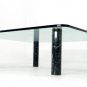 Mid Century Modern Glass + Marble Coffee Table by Pace.