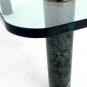 Mid Century Modern Glass + Marble Coffee Table by Pace.