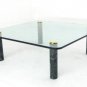Mid Century Modern Glass + Marble Coffee Table by Pace.