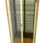 Brass Glass Modern Showcase Display Cabinet Mastercraft