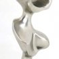 Mid Century Modern Crome and Marble Abstract Scupture