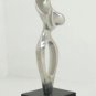 Mid Century Modern Crome and Marble Abstract Scupture