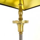 Mixed Media Mid Century Modern Floor Lamp Brass Metal