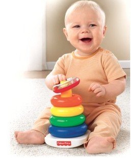 Fisher-Price toys Fisher Price rainbow ring layers stack tumbler baby toys