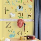 Animal Alphabet Wall Decals - Removable Art Stickers for Kids Nursery Room Decor