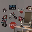 Boys Rock-n-Roll Wall Decals - Removable Art Stickers for Boys Kids Room Decor