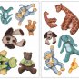 Fluffy Stuffed Animals Wall Decals - Vinyl Art Stickers Kids Nursery Room Decor
