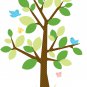 Dotted Tree Wall Decals - Removable Art Stickers for Kids Nursery Room Decor