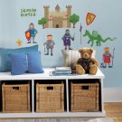 Dragon Hunter Wall Decals - Removable Art Stickers for Boys Kids Room Decor