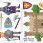 Dragon Hunter Wall Decals - Removable Art Stickers for Boys Kids Room Decor
