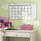 Dry Erase Calendar Wall Decals - Removable Art Stickers Room Decor