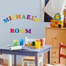 Colorful Alphabet Wall Decals - Vinyl Art Stickers for Kids Nursery Room Decor