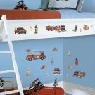 Fire Brigade Wall Decals - Removable Art Stickers for Boys Kids Room Decor