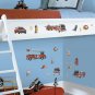 Fire Brigade Wall Decals - Removable Art Stickers for Boys Kids Room Decor
