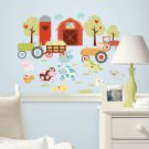 Happi Barnyard Wall Decals - Removable Art Stickers for Kids Nursery Room Decor