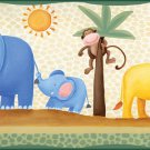 Jungle Adventure Border Wall Decals - Removable Art Stickers Room Decor