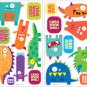 Monsters Wall Decals - Removable Art Stickers Room Decor