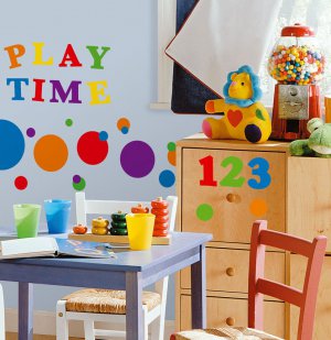 Colorful Numbers Wall Decals - Removable Art Stickers Room Decor