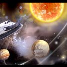 Space Travel Border Wall Decals - Removable Art Stickers Room Decor