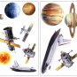Space Travel Wall Decals - Removable Art Stickers Room Decor