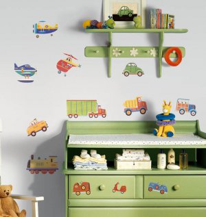 Transportation Wall Decals - Removable Art Stickers Room Decor