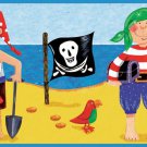 Treasure Hunt Border Wall Decals - Removable Art Stickers Boys Kids Room Decor