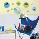 Wallpockets - Blue & Green Polka Dot Wall Decals - Vinyl Art Stickers Room Decor