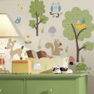 Woodland Animals Wall Decals Removable Art Stickers for Kids Nursery Room Decor