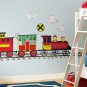 All Aboard! Trains Wall Decals MegaPack - Art Stickers Boys Kids Room Decor