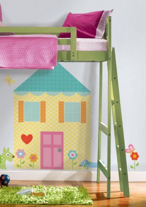 Build-a-House Wall Decals Megapack - Art Stickers for Girls Kids Room Decor