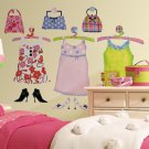 Dress Up Wall Decals MegaPack - Art Stickers for Girls Kids Room Decor