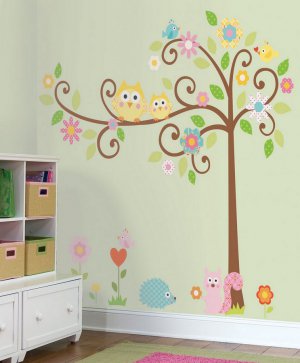 Scroll Tree Wall Decals MegaPack - Art Stickers for Kids Nursery Room Decor