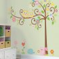 Scroll Tree Wall Decals MegaPack - Art Stickers for Kids Nursery Room Decor