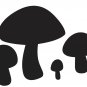Mushrooms Chalkboard Wall Decals - Removable Art Stickers Room Decor