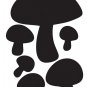 Mushrooms Chalkboard Wall Decals - Removable Art Stickers Room Decor