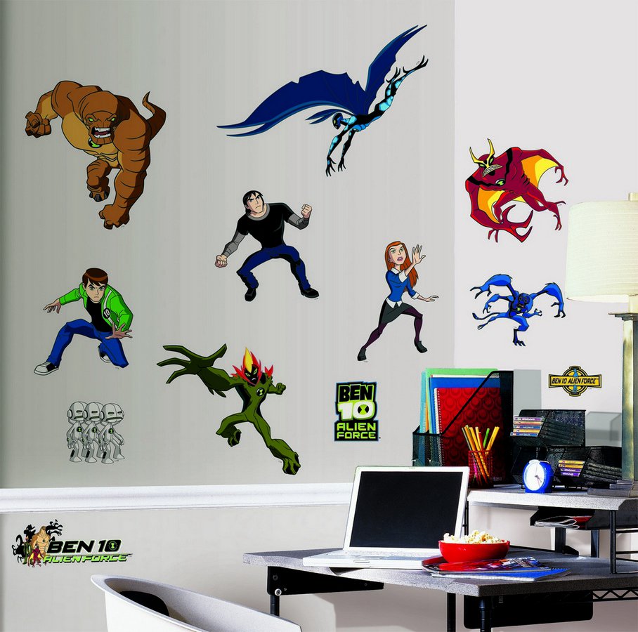 Ben 10 Alien Force Wall Decals Removable Art Stickers Room Decor