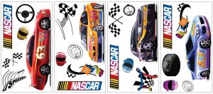 Nascar Wall Decals - Removable Art Stickers Room Decor