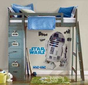 Classic R2D2 - Star Wars Giant Wall Decal - Art Stickers Room Decor
