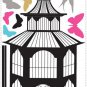 Birdcage Wall Decals - Removable Art Stickers Room Decor
