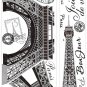 Eiffel Tower Giant Wall Decal - Art Stickers Room Decor