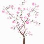 Spring Cherry Blossom Giant Wall Decal - Art Stickers Room Decor