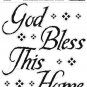 God Bless This Home Wall Decals Quote - Art Stickers Room Decor