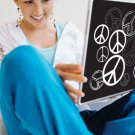 Peace Signs Laptop Skin Sticker