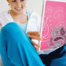 Pink Paisley Laptop Skin Sticker