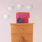 Heart Mirrors Wall Decals (4 pieces - small) - Art Stickers Room Decor